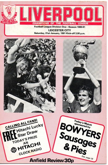Match programme